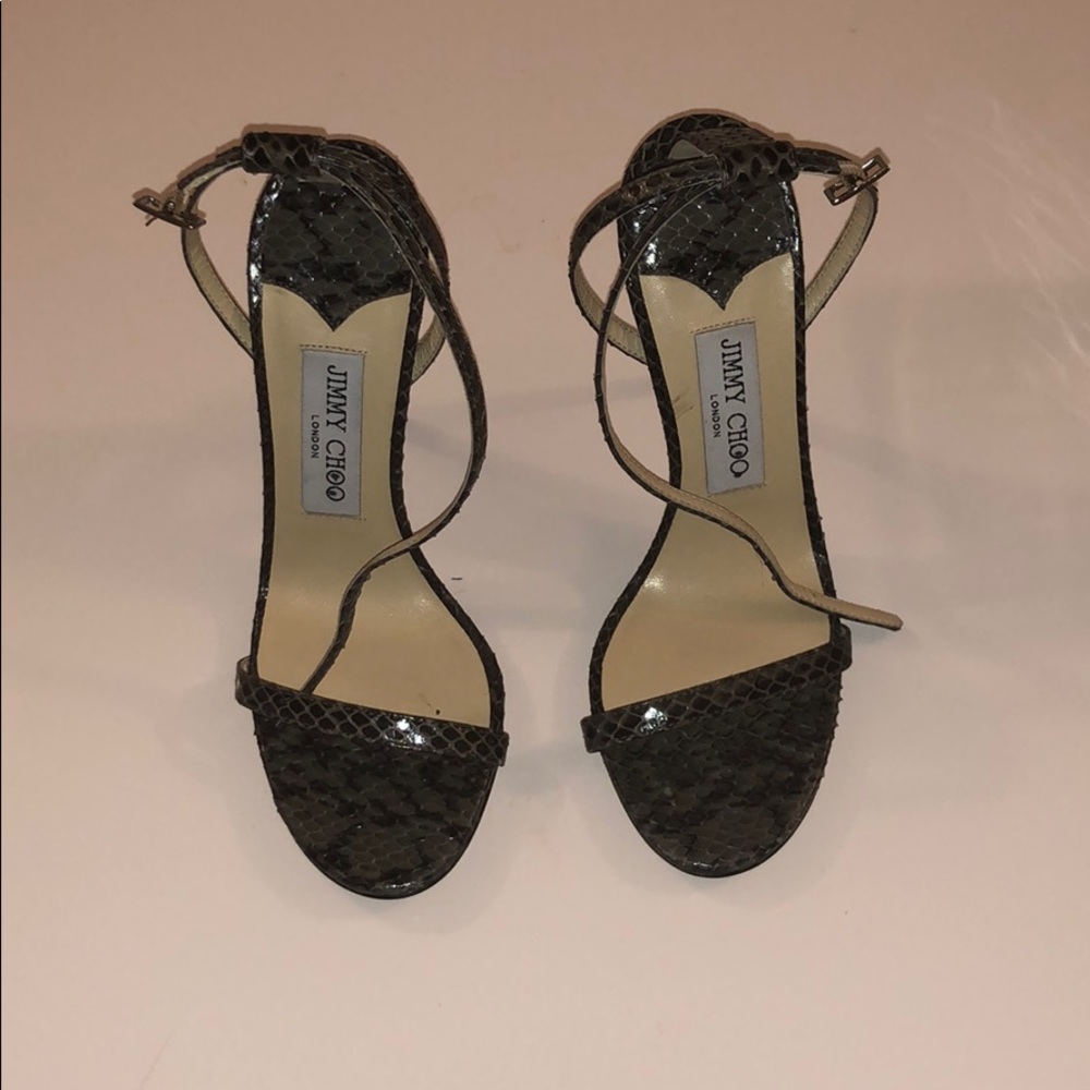 Barely Worn Jimmy Choo Python Pumps - image 1